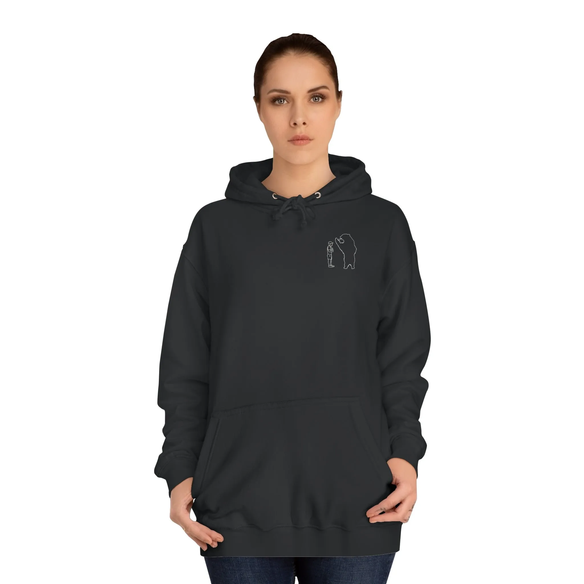 Papa Bear Design Model hoodie (Grizzly Bear Lake Wyoming) - Medium Weight Hoodie