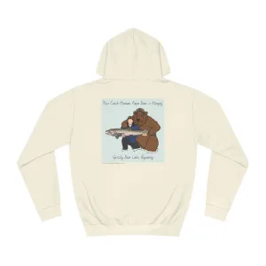 Papa Bear Design Model hoodie (Grizzly Bear Lake Wyoming) - Medium Weight Hoodie