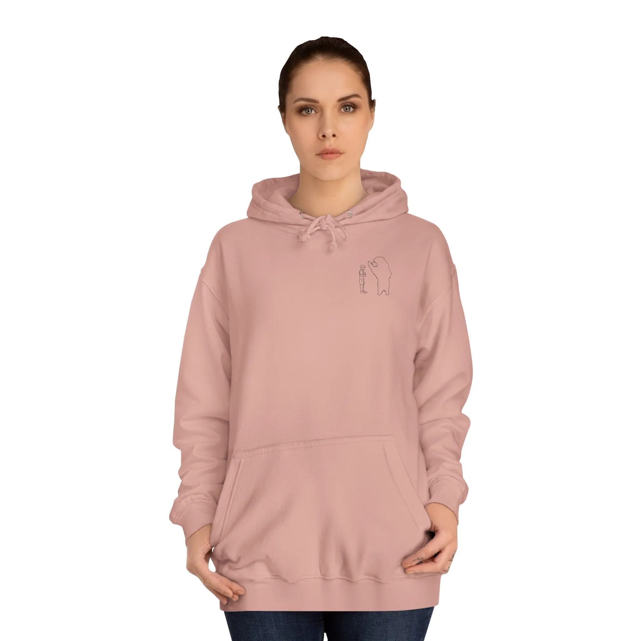 Papa Bear Design Model hoodie (Grizzly Bear Lake Wyoming) - Medium Weight Hoodie