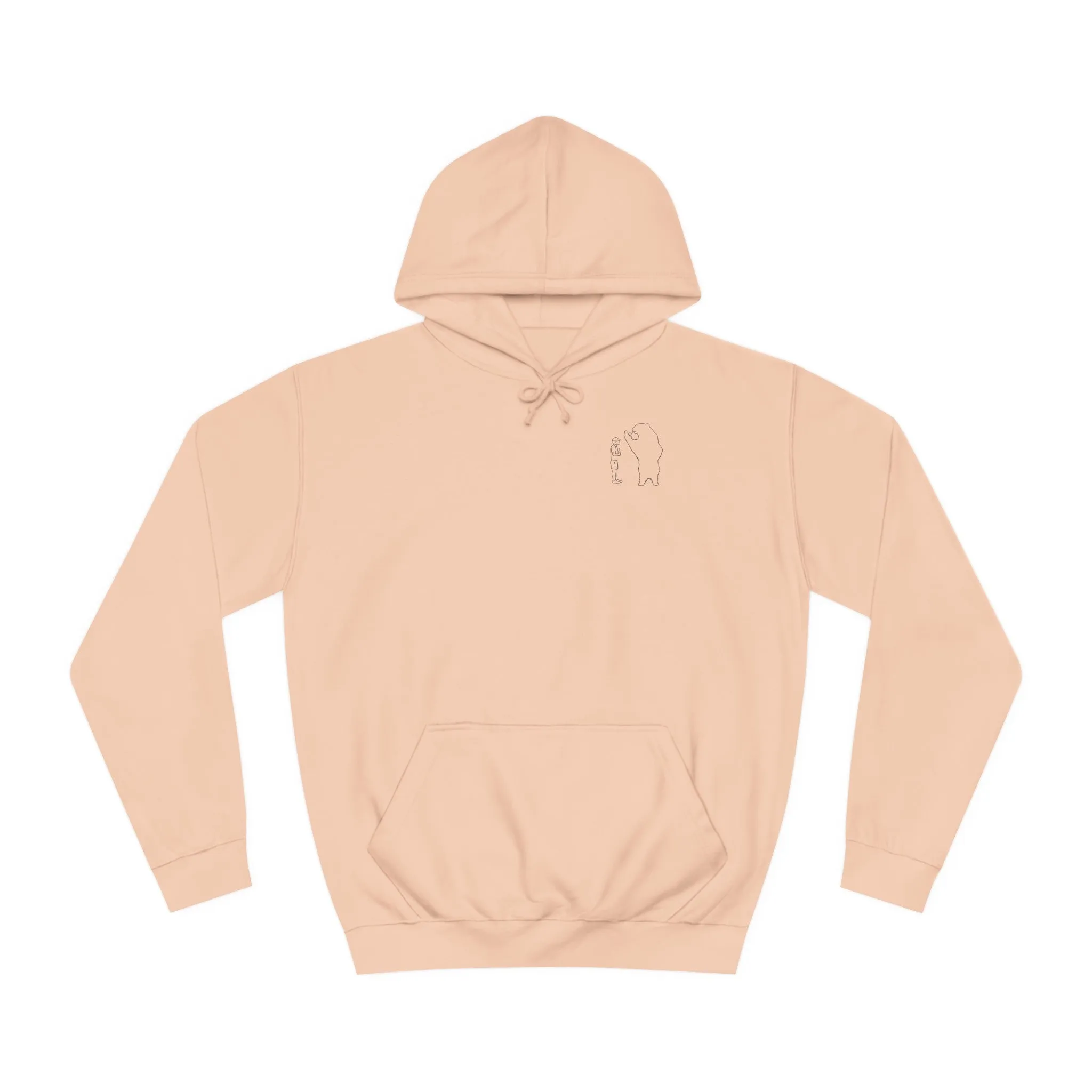 Papa Bear Design Model hoodie (Grizzly Bear Lake Wyoming) - Medium Weight Hoodie