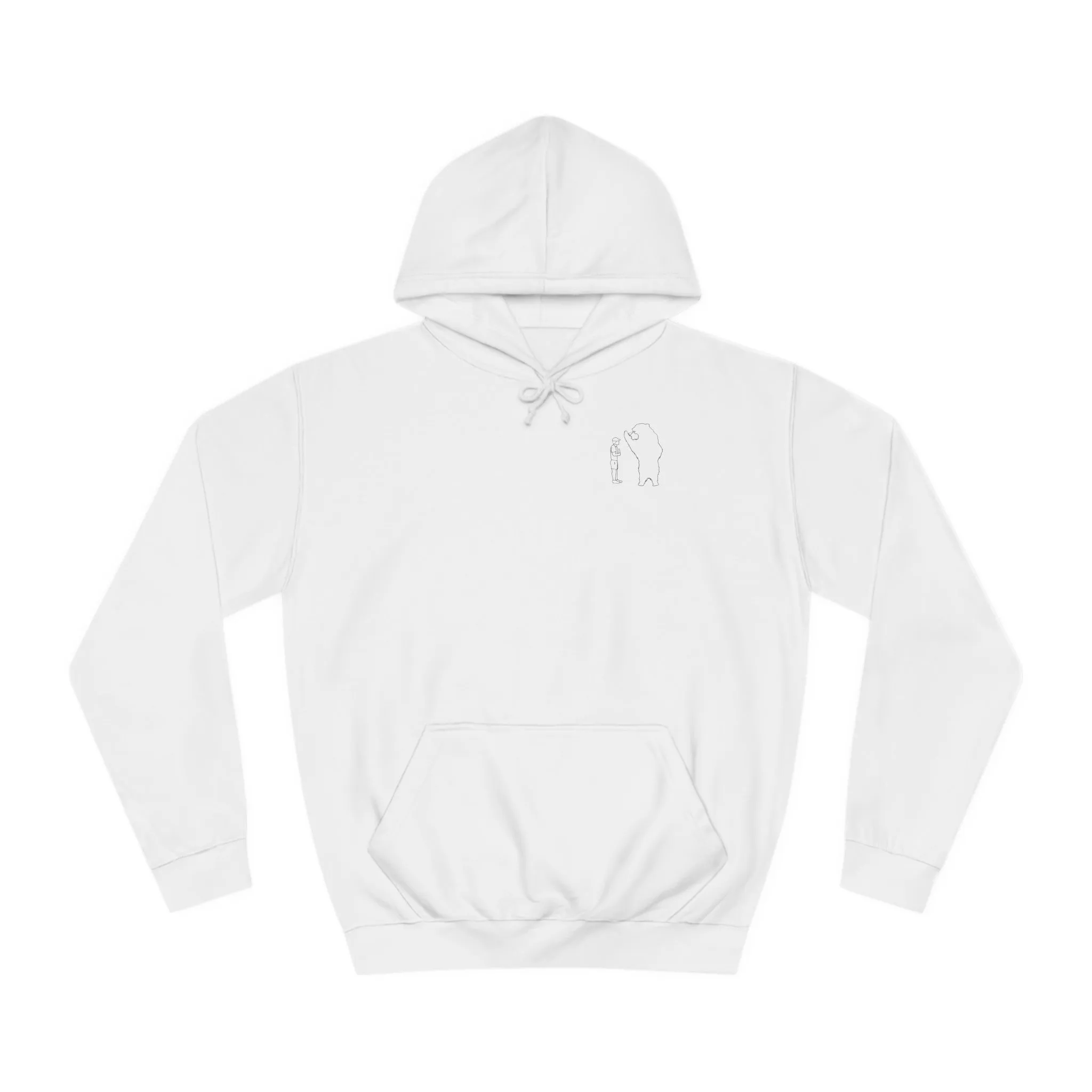 Papa Bear Design Model hoodie (Grizzly Bear Lake Wyoming) - Medium Weight Hoodie