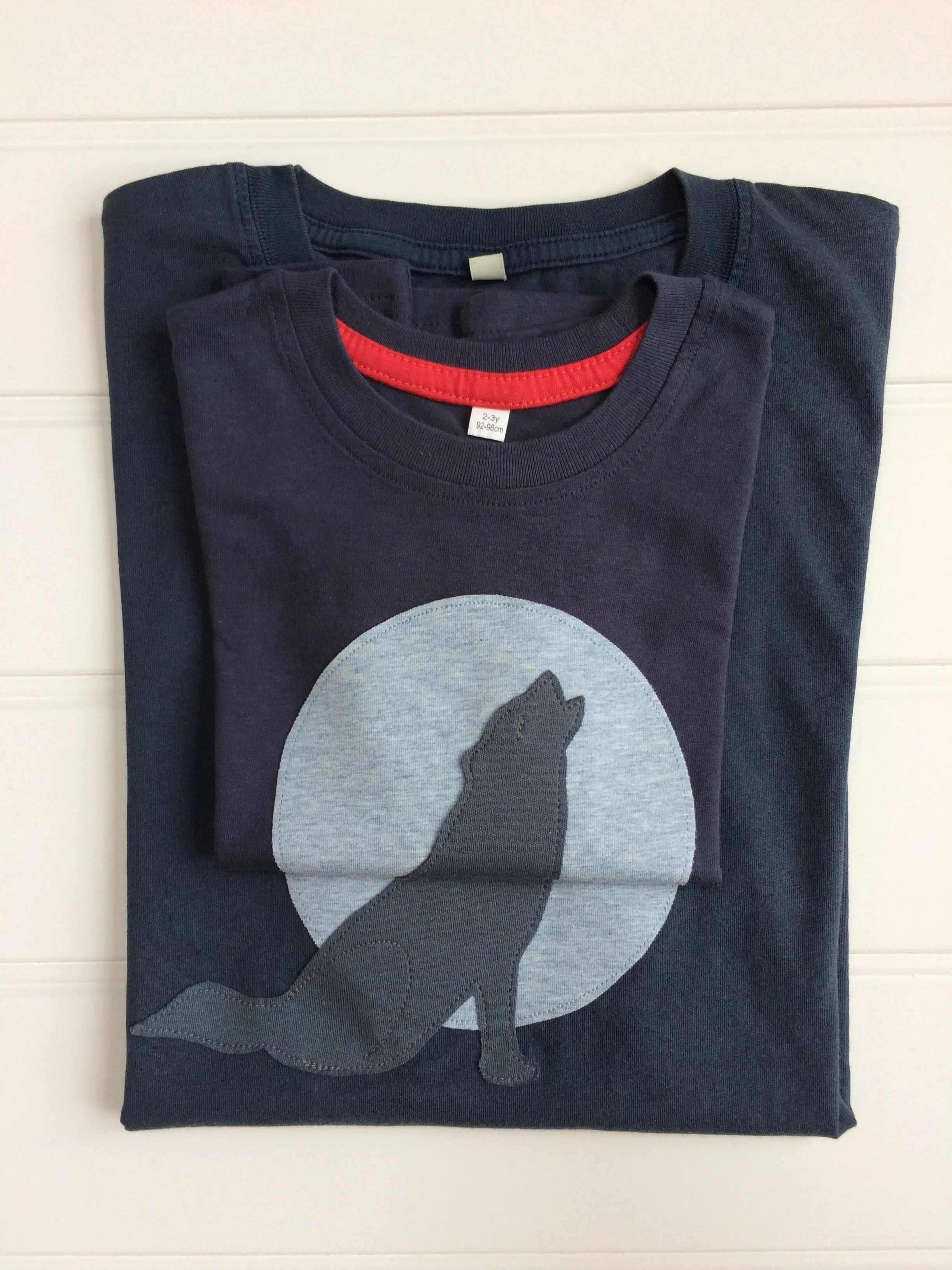 Parent, Baby and Child Wolf T-Shirt Set