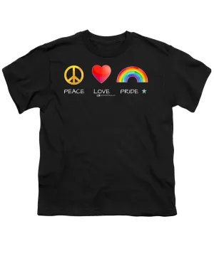 Peace Love And Pride - Youth T-Shirt