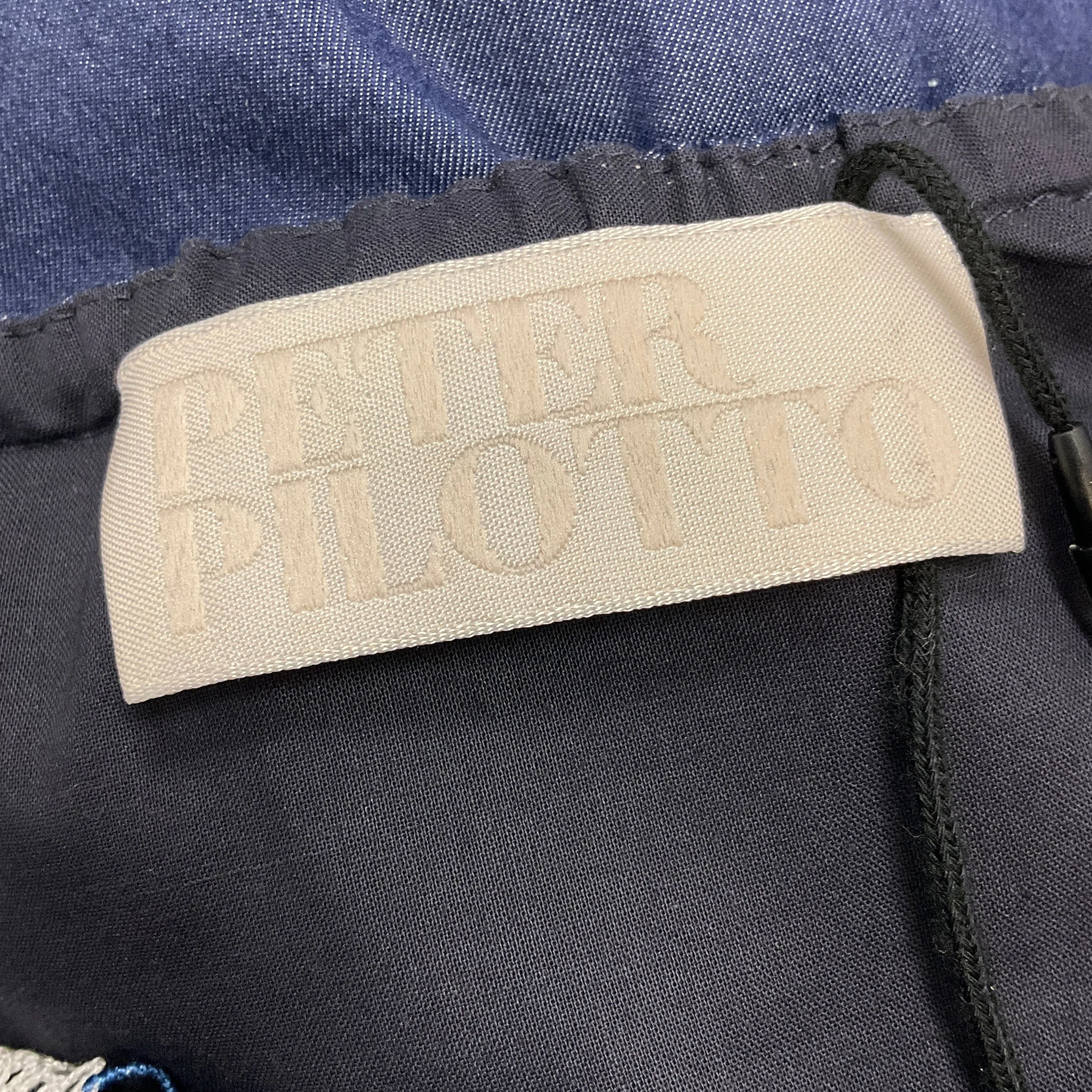 Peter Pilotto Dark Blue Embroidered Chambray Dress