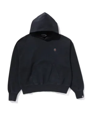 Pigment Dyed One Point Oversized Pullover Hoodie