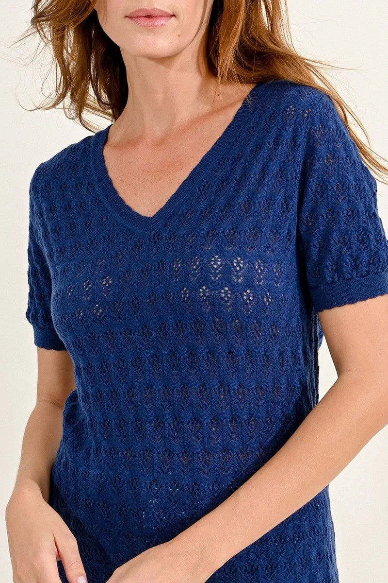 POINTELLE KNIT JUMPER