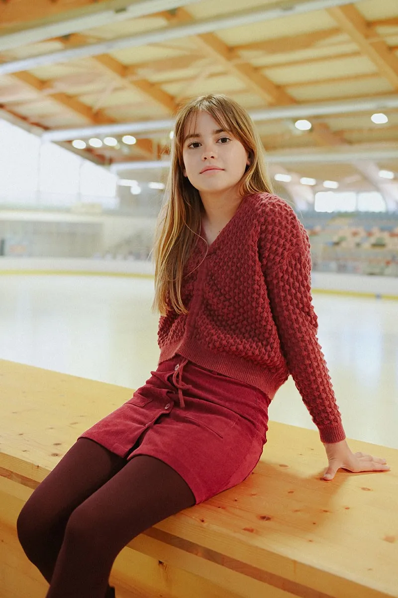 “POPCORN” KNIT SWEATER