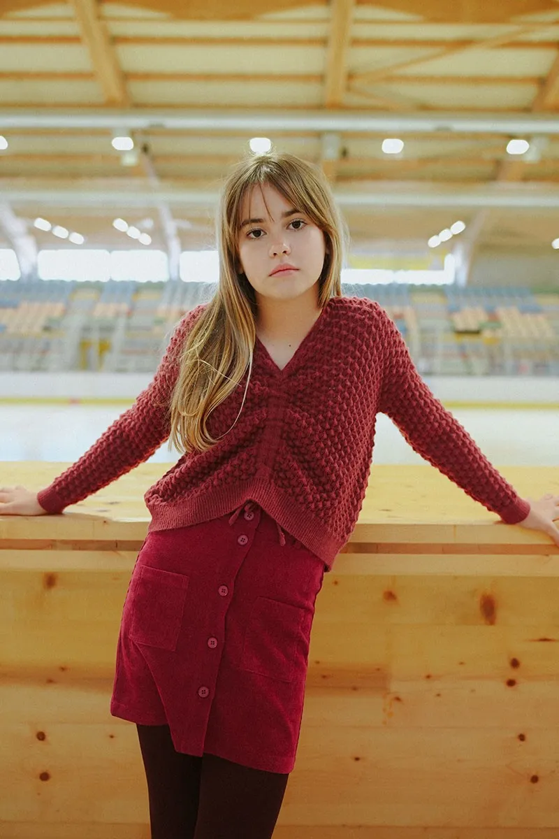 “POPCORN” KNIT SWEATER