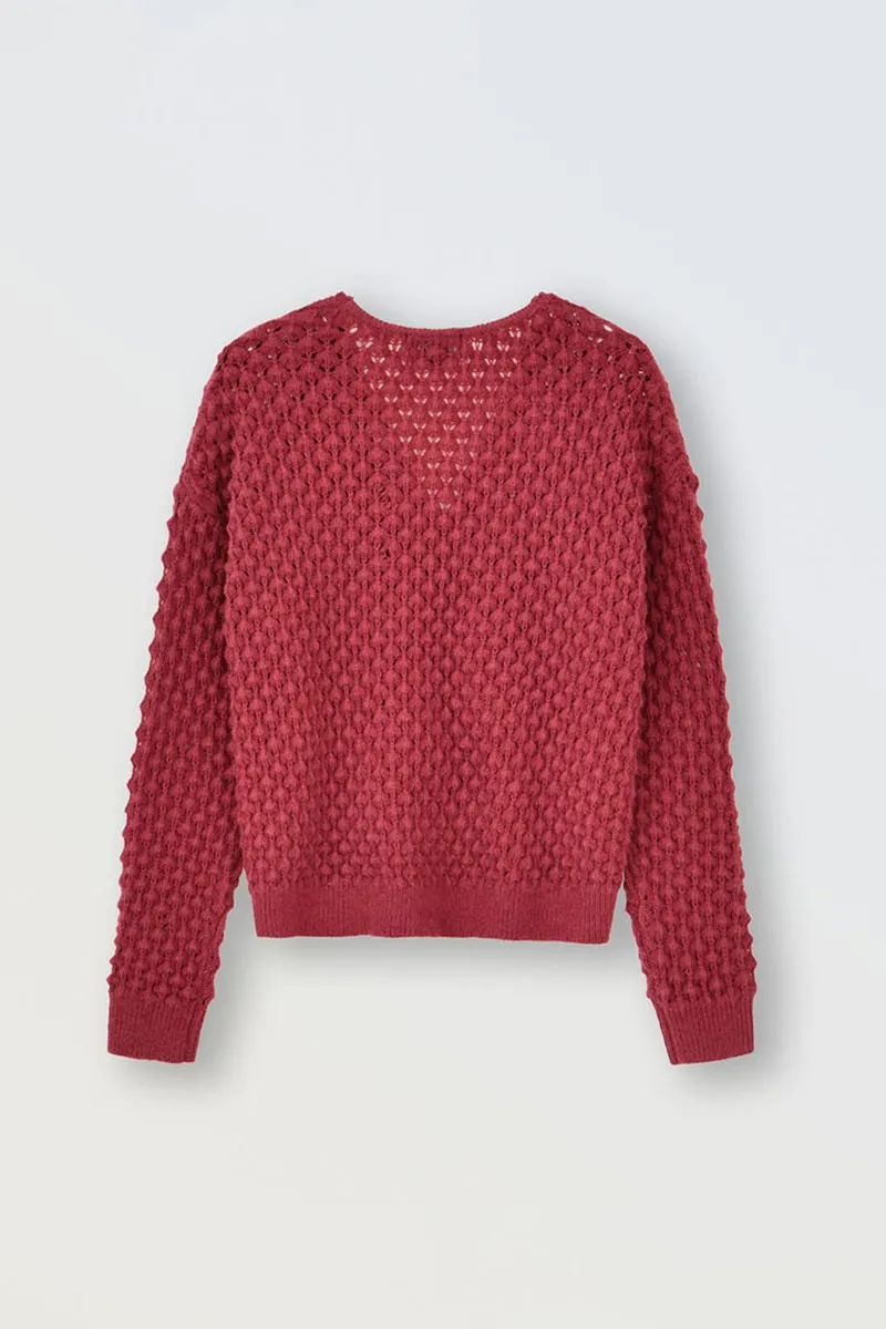 “POPCORN” KNIT SWEATER