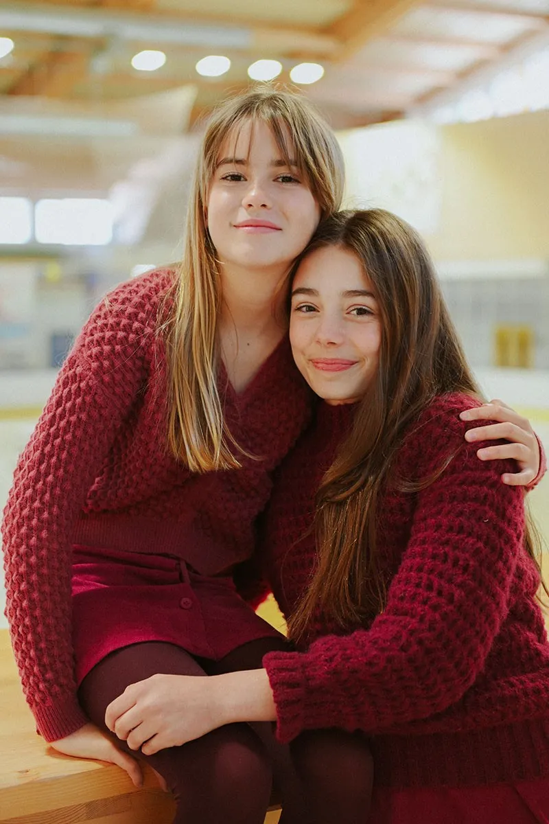“POPCORN” KNIT SWEATER