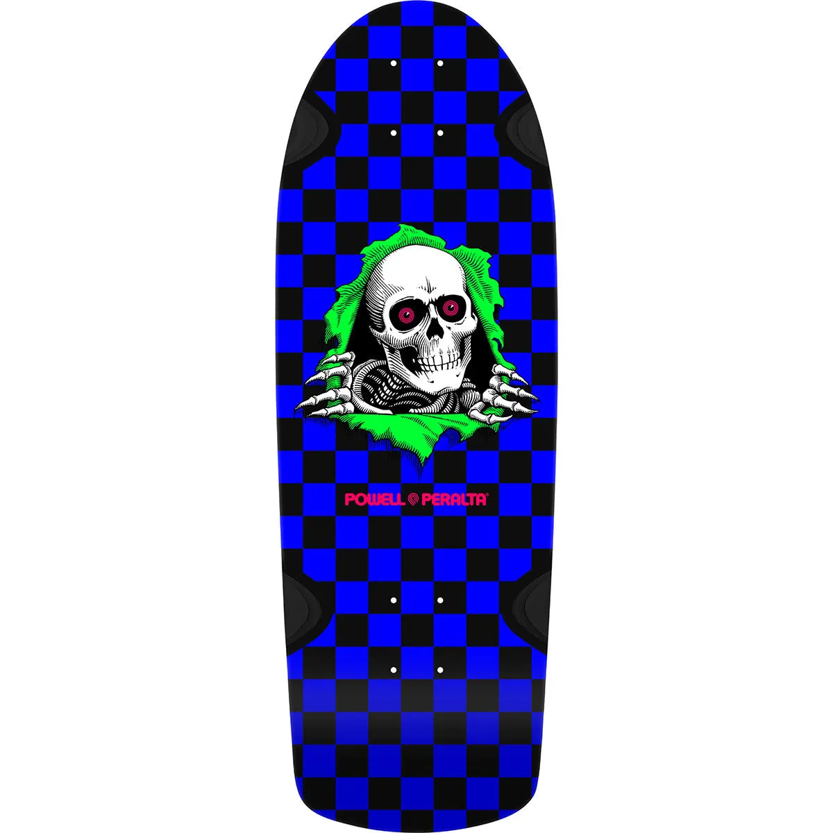 Powell Peralta - OG Ripper Checker Blacklight 10.0 Reissue Skateboard Deck