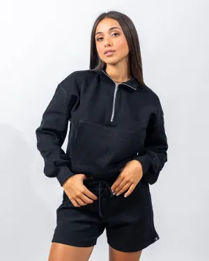 Power Half Zip - Black