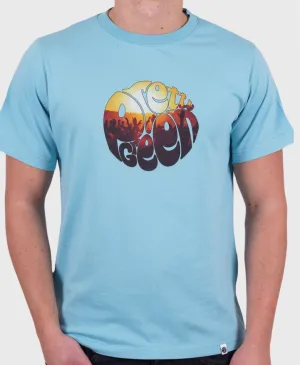 Pretty Green Festival Crowd Logo T-Shirts Blue