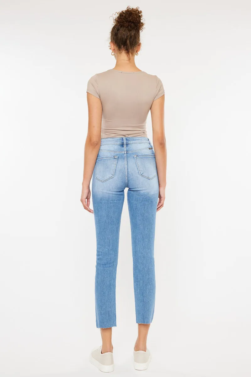 Priscilla High Rise Slim Straight Leg Jeans