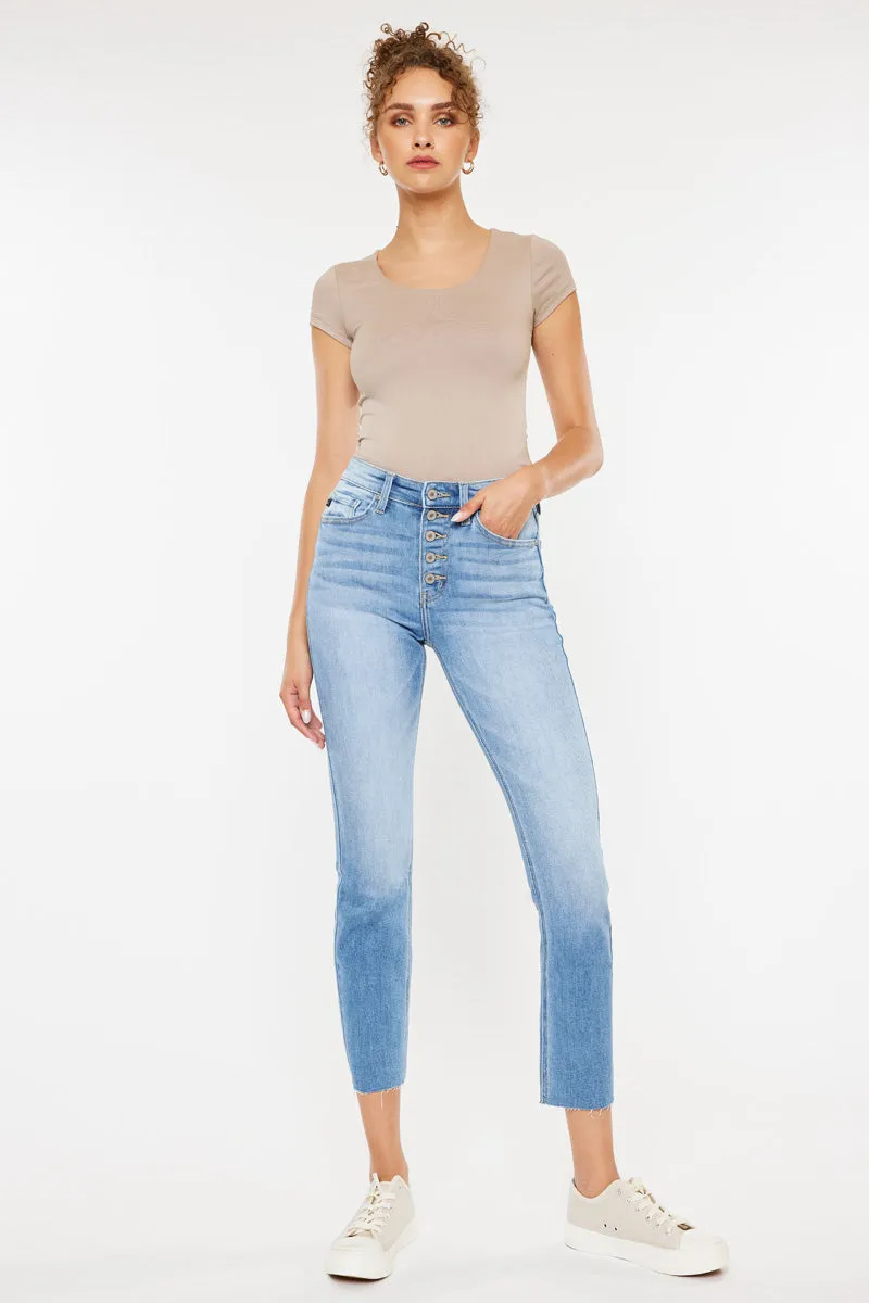 Priscilla High Rise Slim Straight Leg Jeans