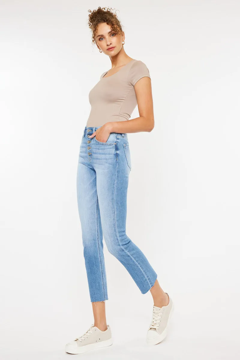 Priscilla High Rise Slim Straight Leg Jeans