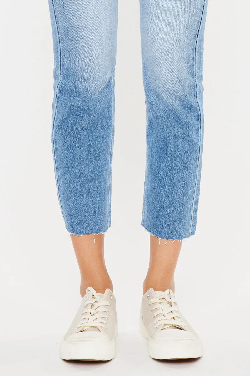 Priscilla High Rise Slim Straight Leg Jeans