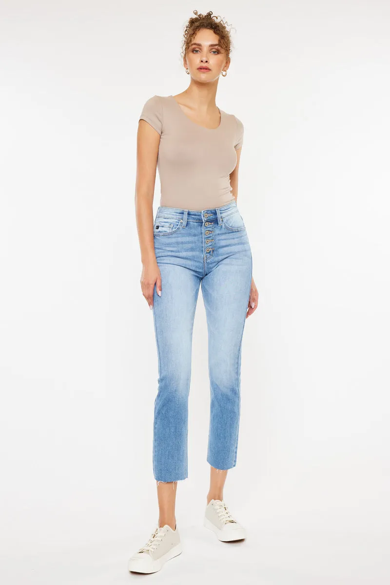 Priscilla High Rise Slim Straight Leg Jeans