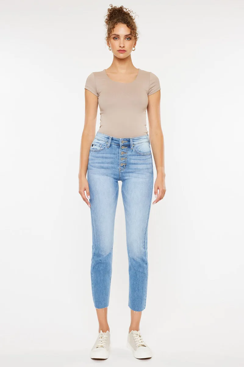 Priscilla High Rise Slim Straight Leg Jeans
