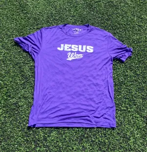 Purple Jesus Won Shirt - "Cotton"