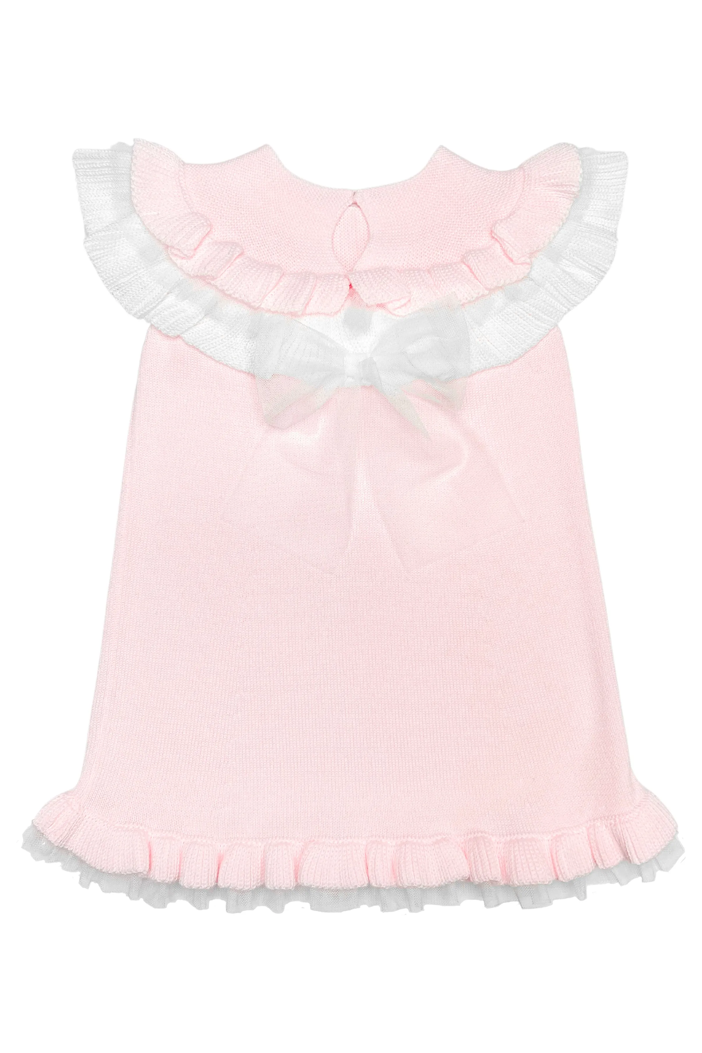 "Giselle" Baby Pink Knit Tulle Dress