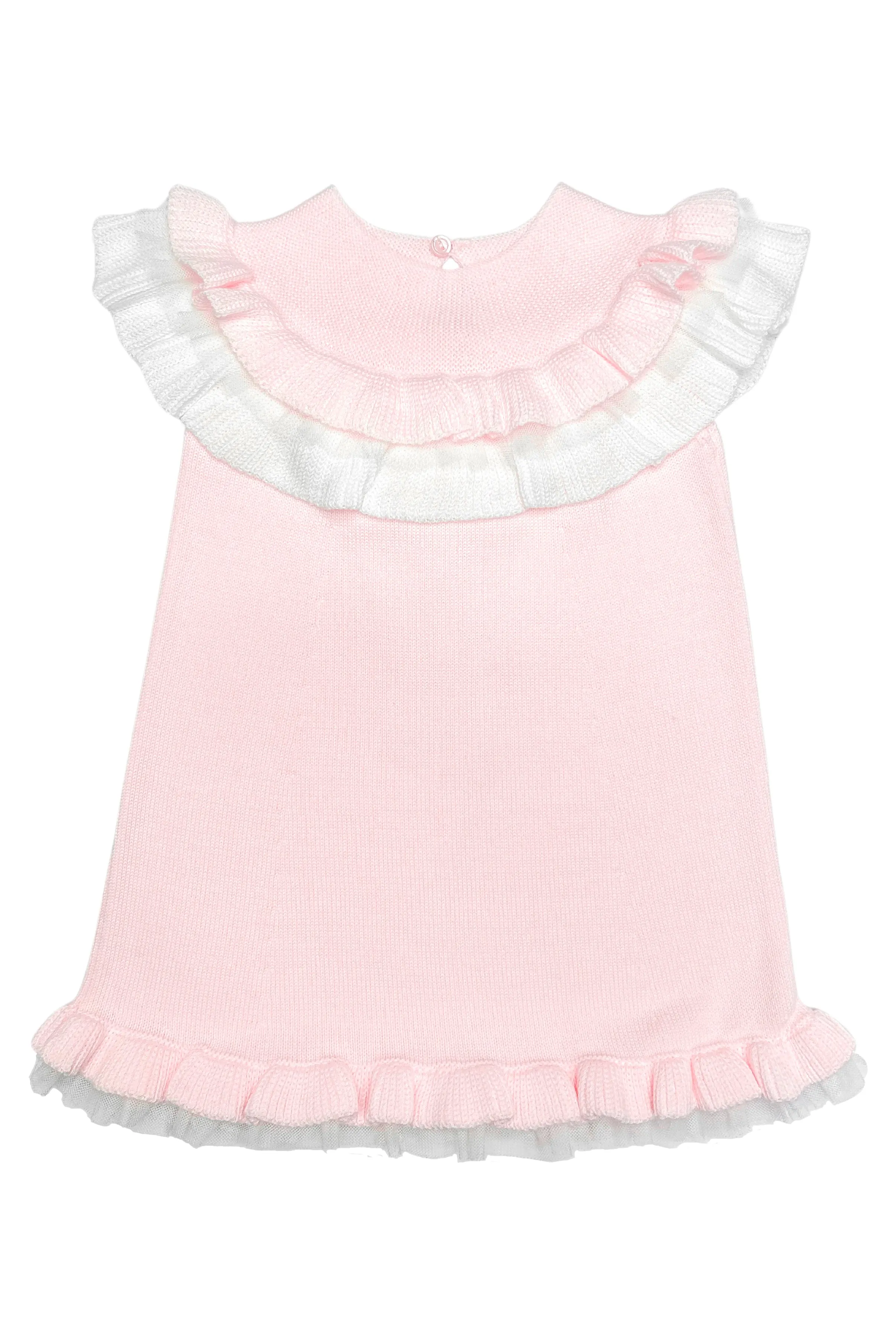"Giselle" Baby Pink Knit Tulle Dress