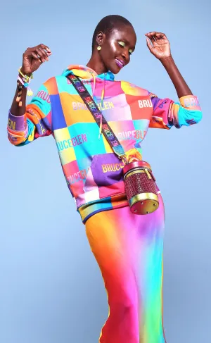 "Happy" Logo Blocks Unisex Hoodie
