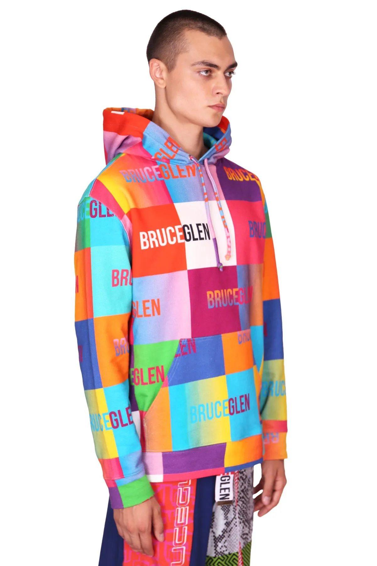 "Happy" Logo Blocks Unisex Hoodie