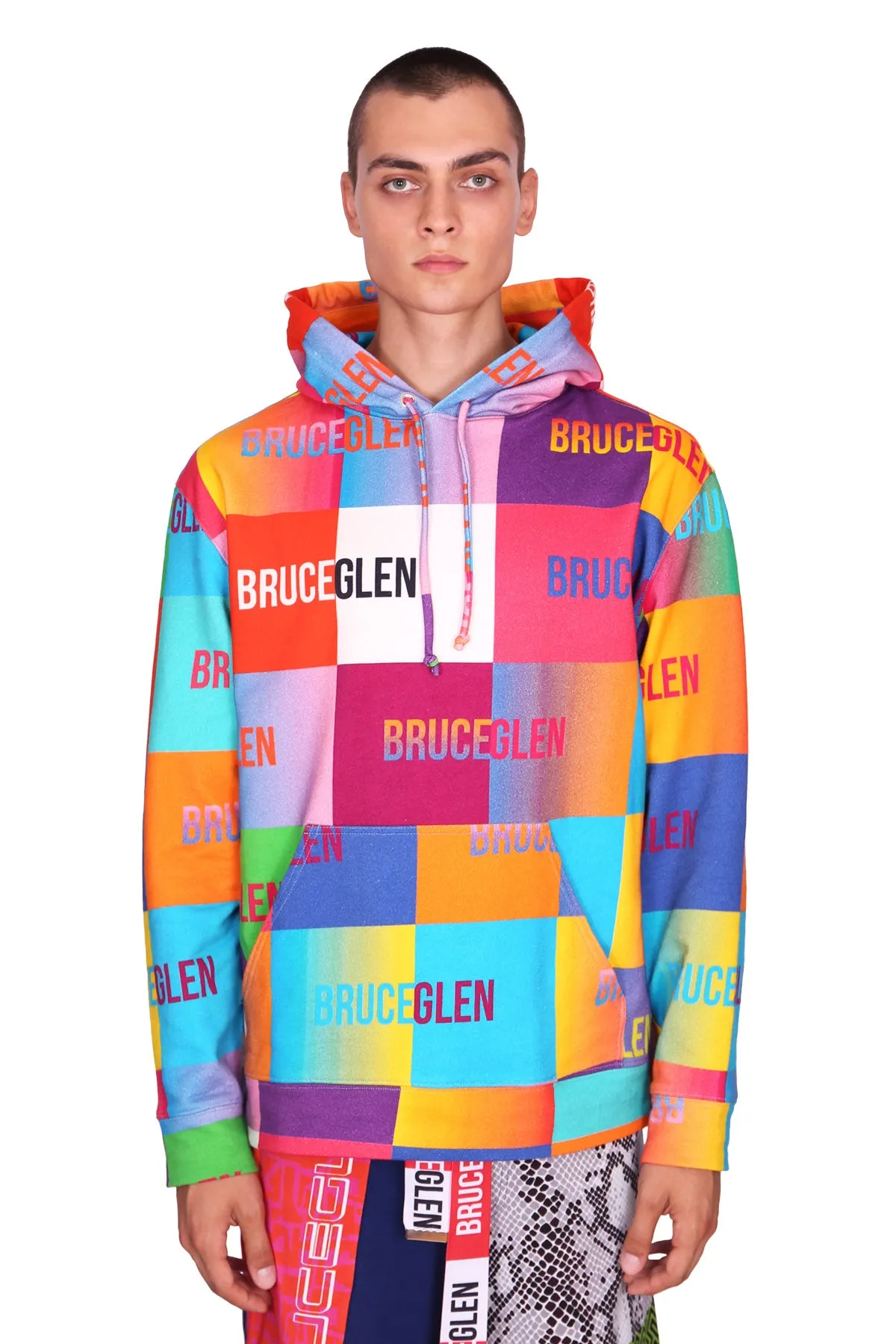 "Happy" Logo Blocks Unisex Hoodie