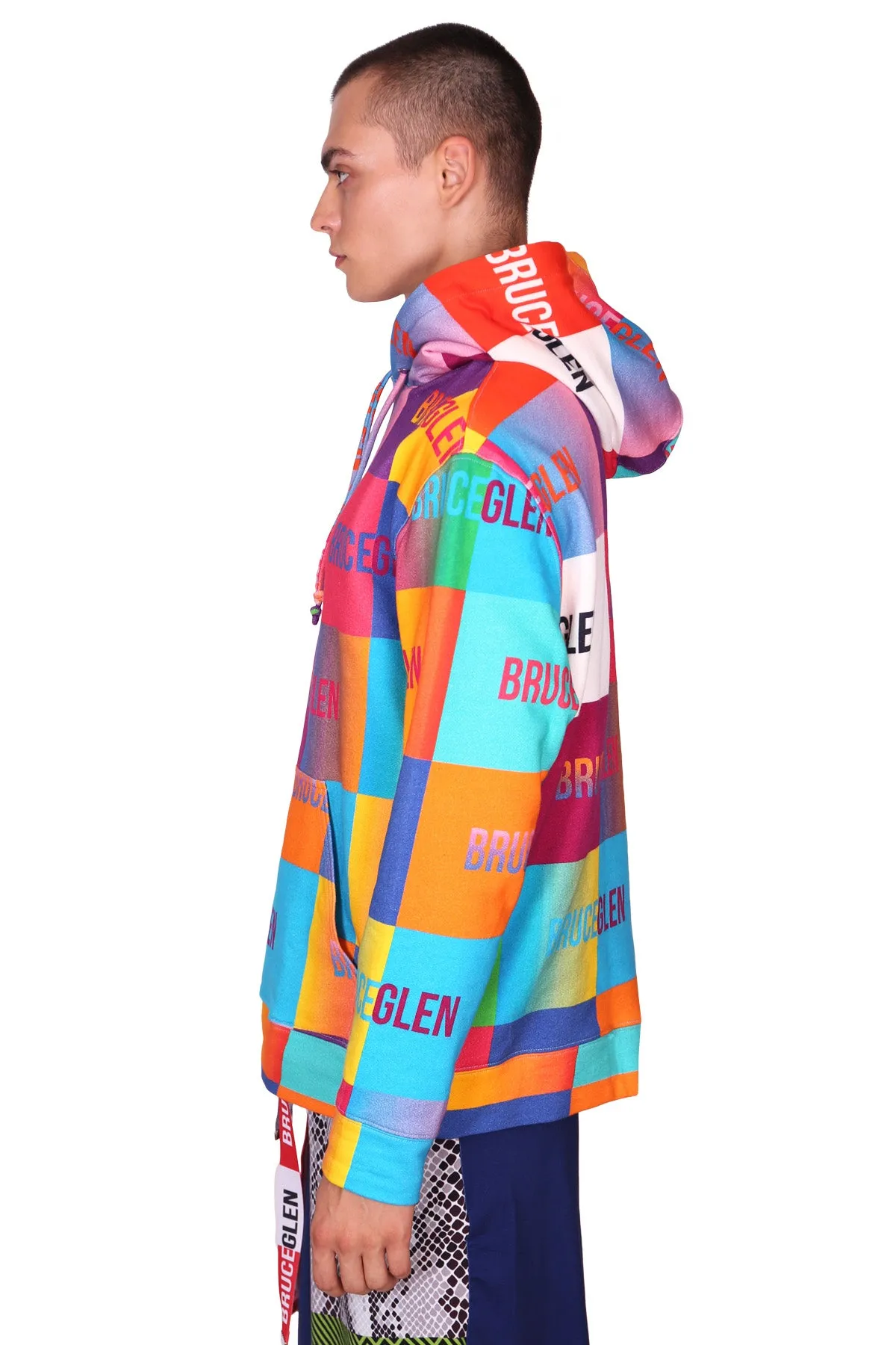 "Happy" Logo Blocks Unisex Hoodie