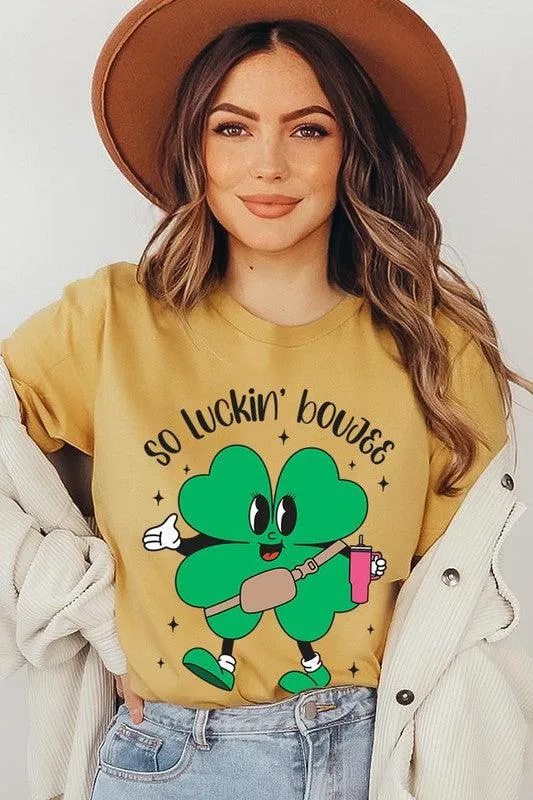 "SO LUCKIN' BOUJEE" Graphic Tee