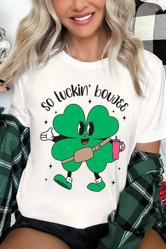 "SO LUCKIN' BOUJEE" Graphic Tee