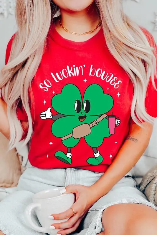 "SO LUCKIN' BOUJEE" Graphic Tee