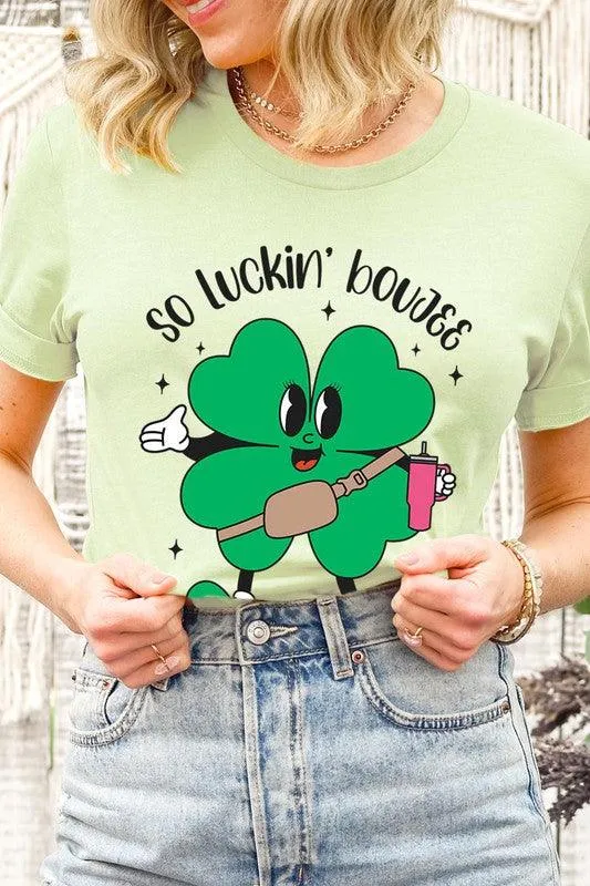 "SO LUCKIN' BOUJEE" Graphic Tee