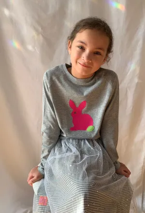 Rabbit - Long Sleeved T-shirt - Grey