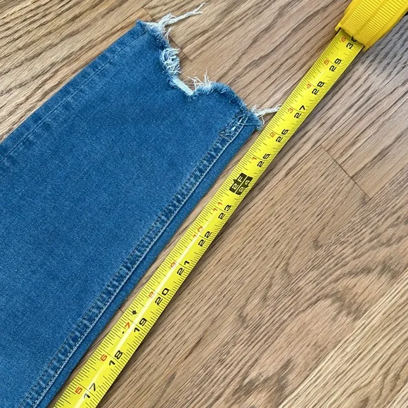 Rag &amp; Bone Destroyed Hem Skinny Jeans