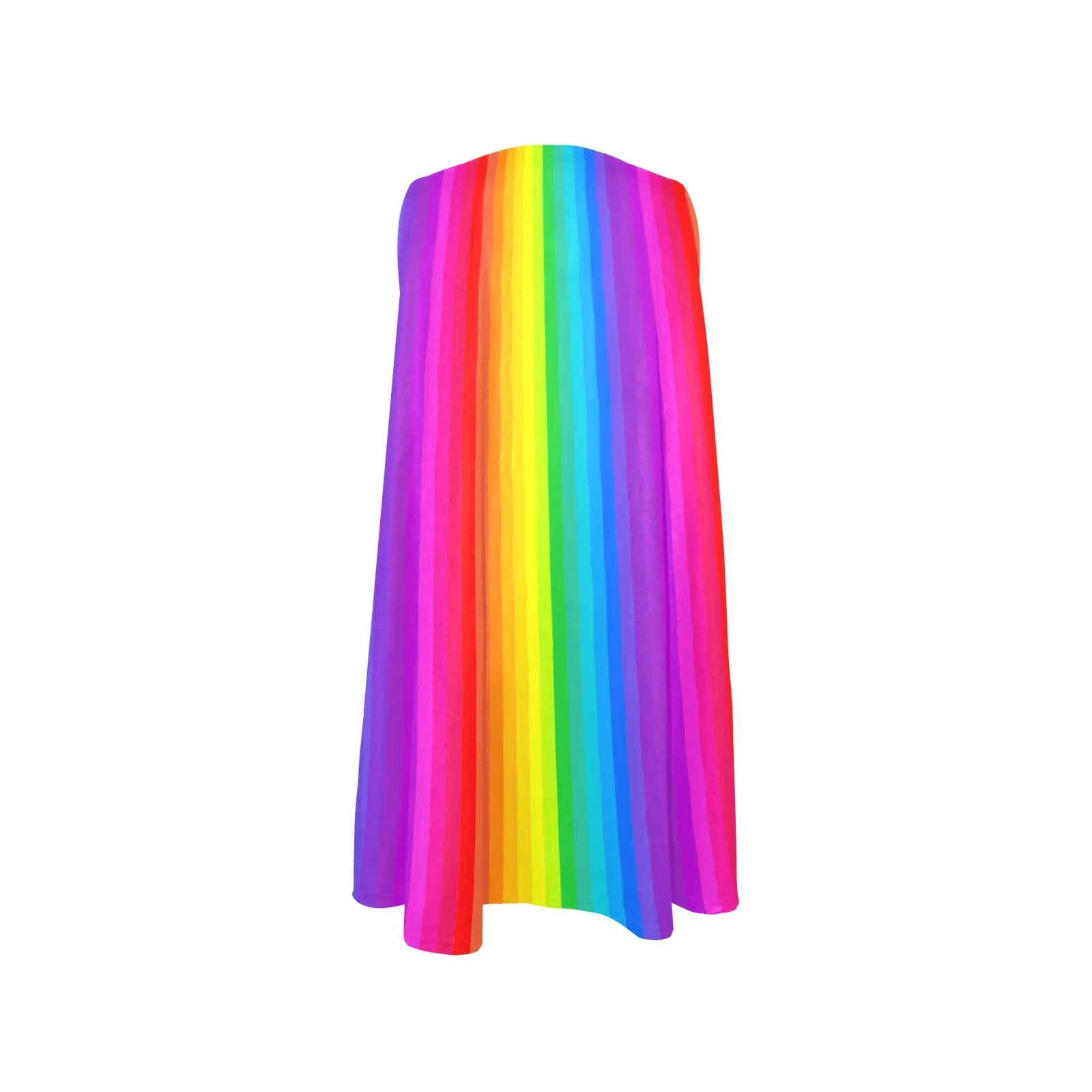 Rainbow - Flared Shift Dress with Pockets (XS - 3XL)