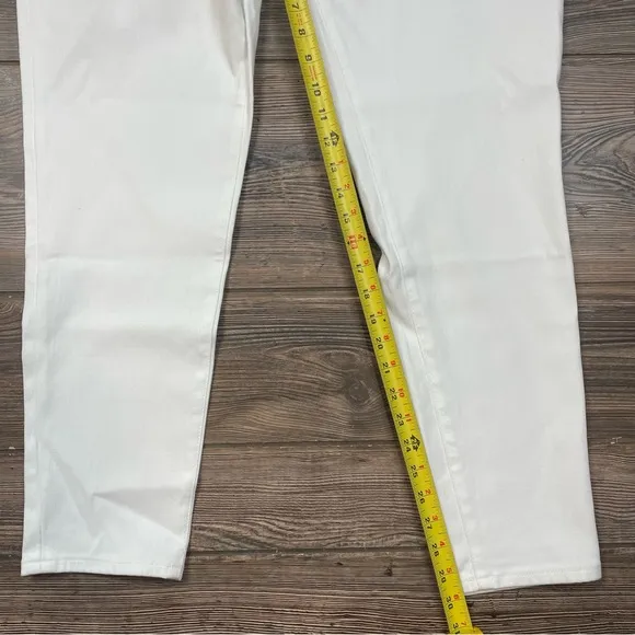 Ralph Lauren Women’s Mid-Rise‎ Curvy Skinny Jean Stretch White Plus Size 16W NWT