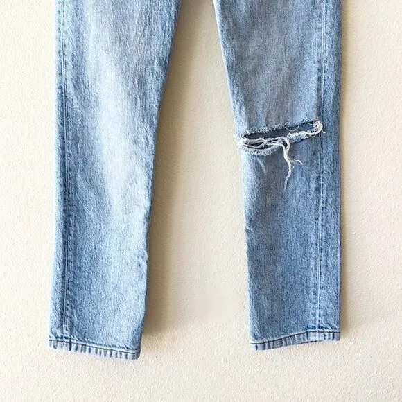 Reformation Liza High Rise Straight Crop Jeans