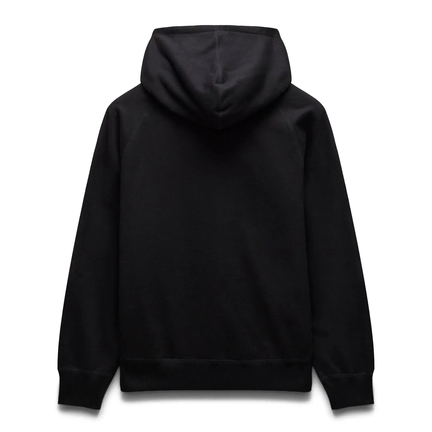 Reigning Champ Men Knit Midweight Terry Arch Logo Hoodie Black