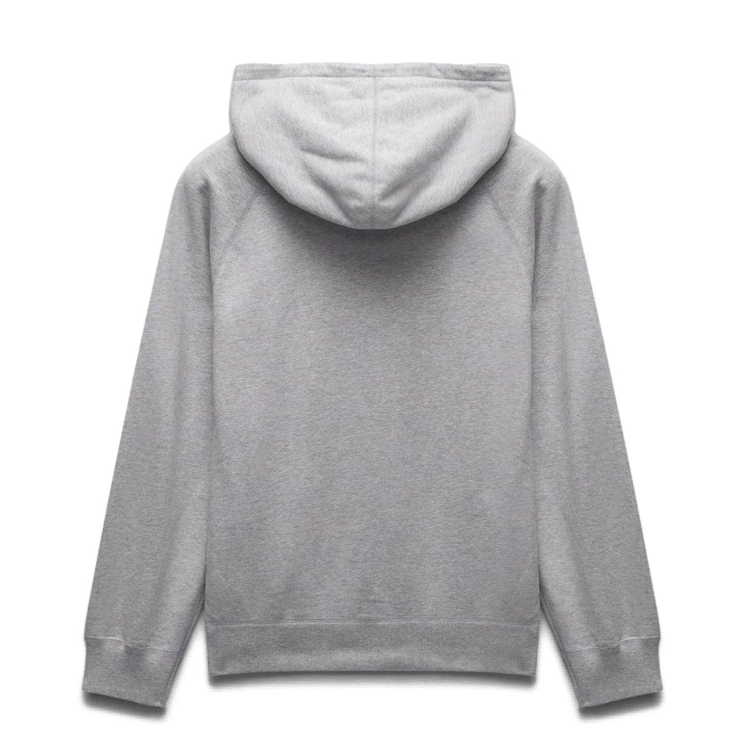 Reigning Champ Men Knit Midweight Terry Arch Logo Hoodie Heather Grey