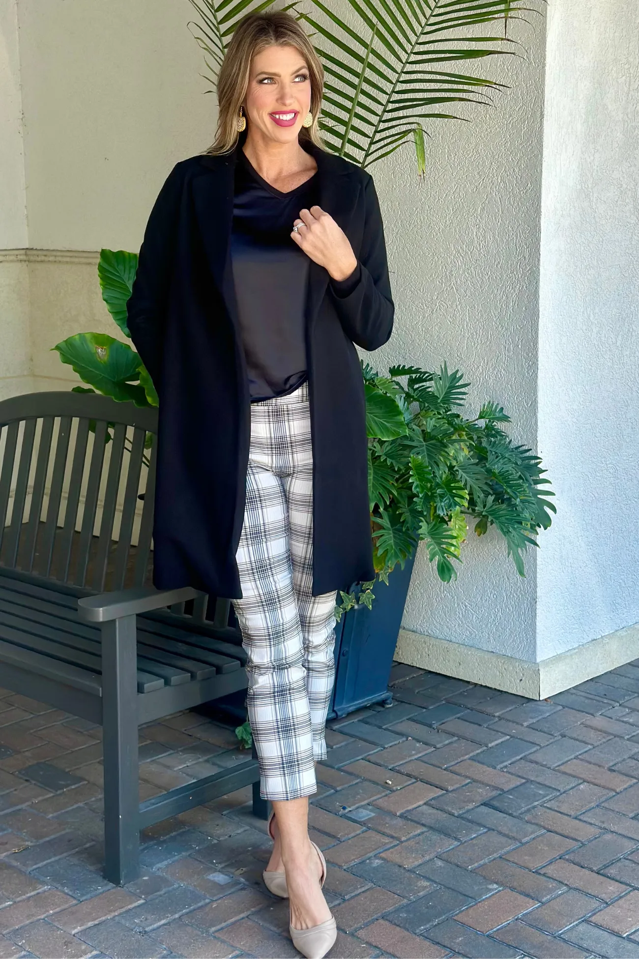 Renuar Book Lover Black Brushed Knit Jacket