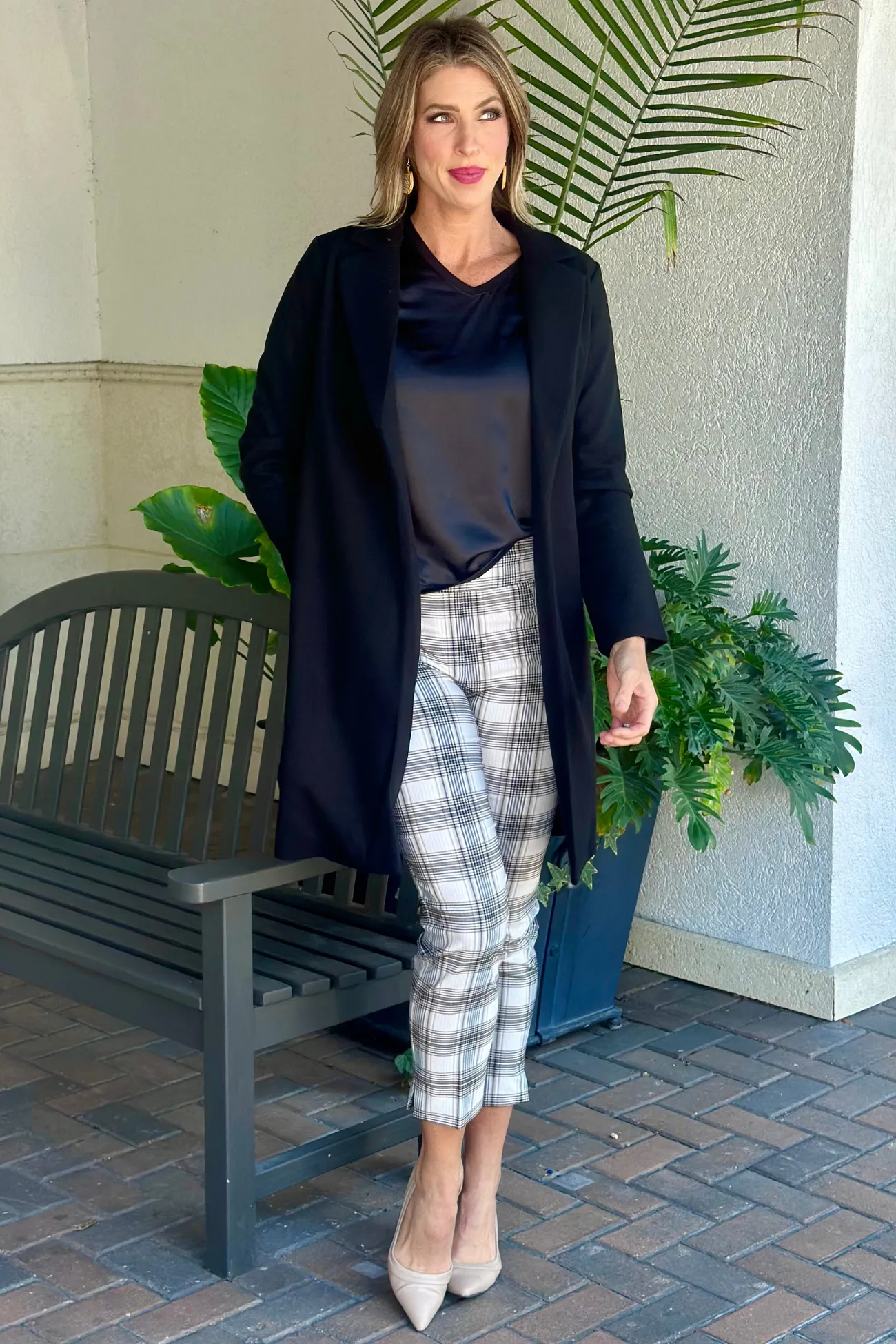 Renuar Book Lover Black Brushed Knit Jacket
