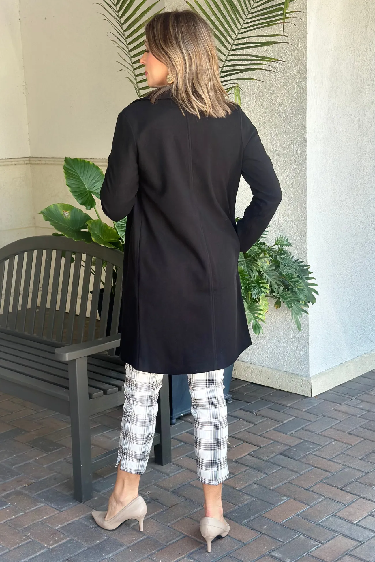 Renuar Book Lover Black Brushed Knit Jacket
