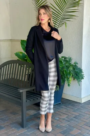 Renuar Book Lover Black Brushed Knit Jacket