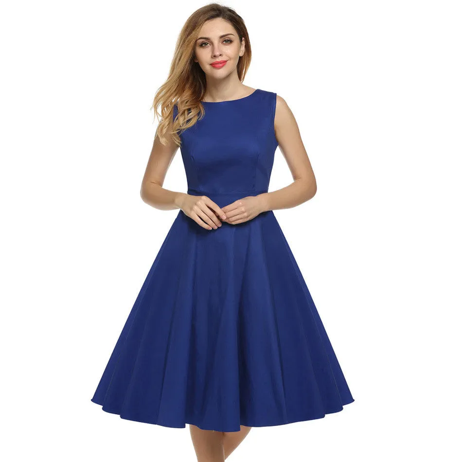 Retro Vintage 1950s 60s Rockabilly Floral Swing Summer Dress Collections