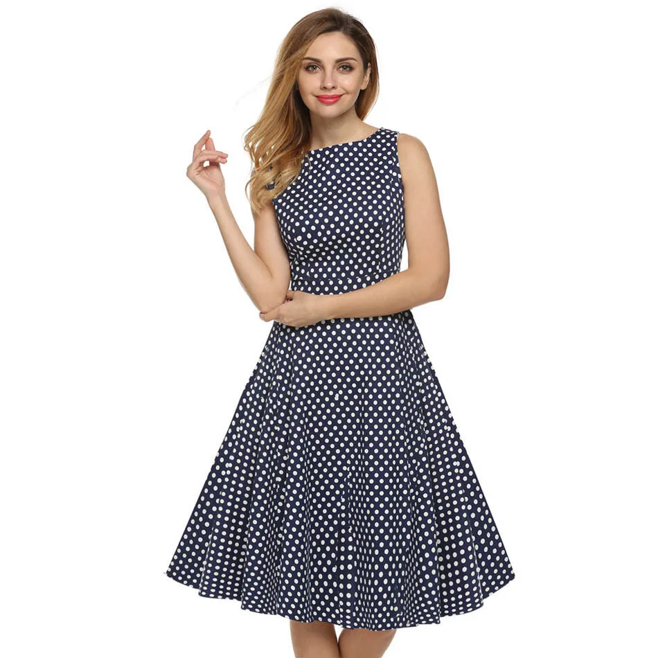 Retro Vintage 1950s 60s Rockabilly Floral Swing Summer Dress Collections