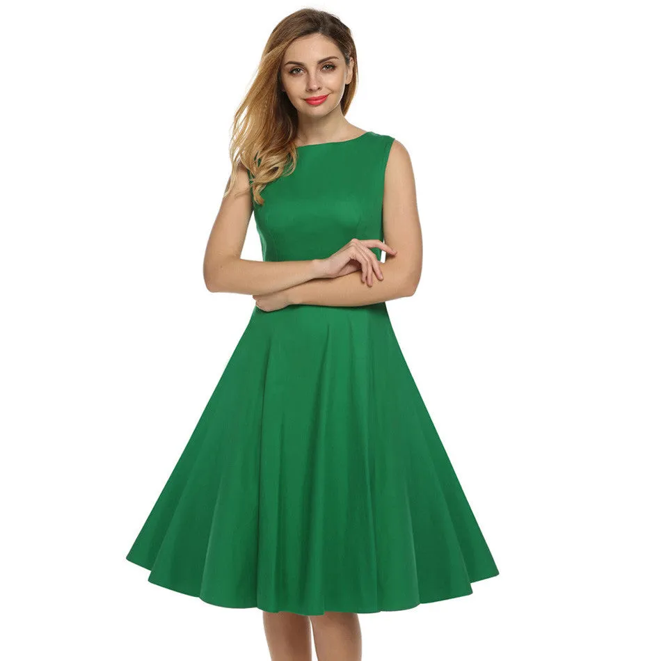 Retro Vintage 1950s 60s Rockabilly Floral Swing Summer Dress Collections