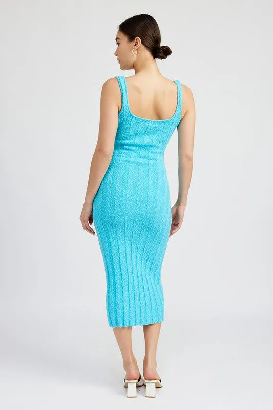 Ribbed Midi Dress