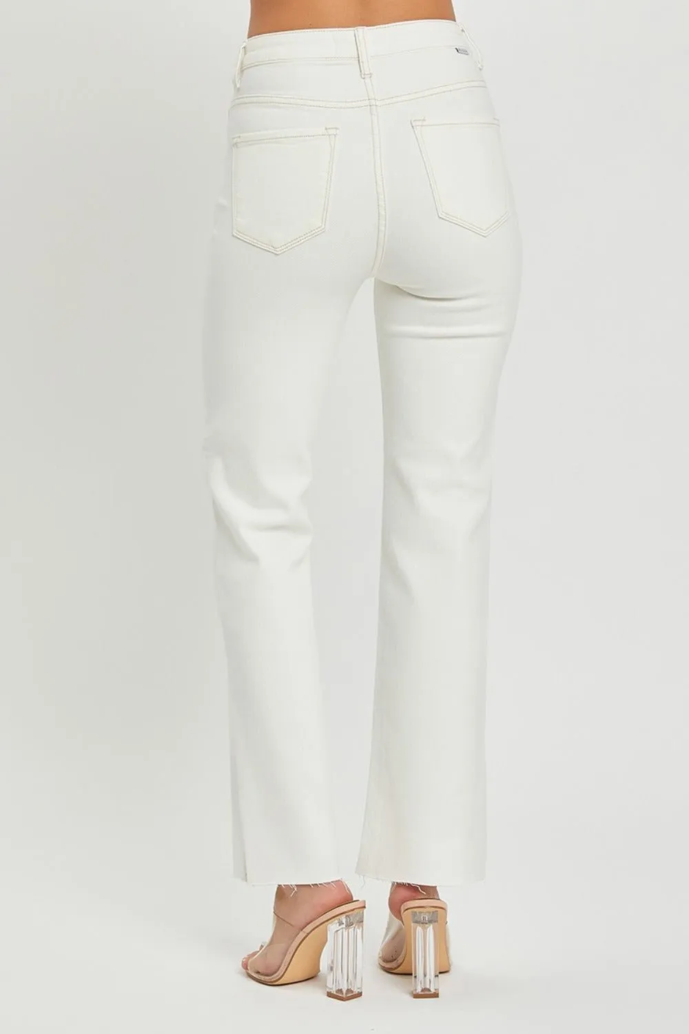 RISEN Jeans Tummy Control High-Rise Full Size Straight Leg Denim